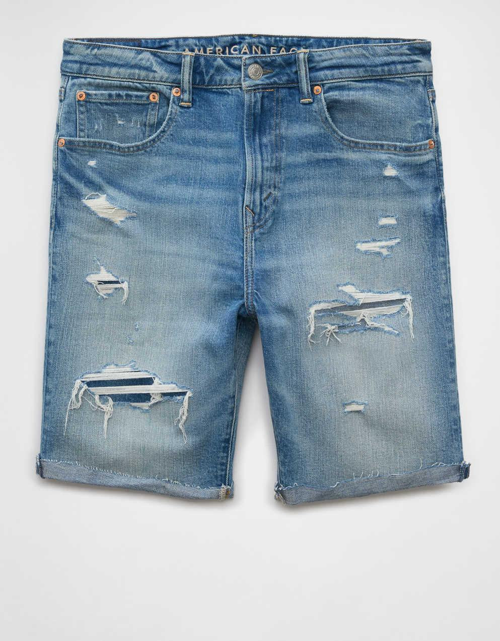 AE 9" AirFlex+ +TENCEL™ Fibers Patched Denim Short