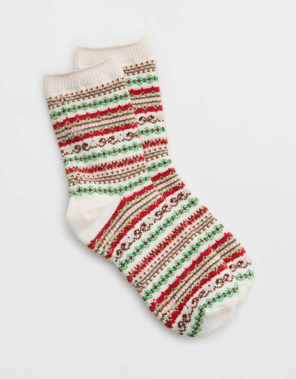Aerie Crew Fairisle Socks