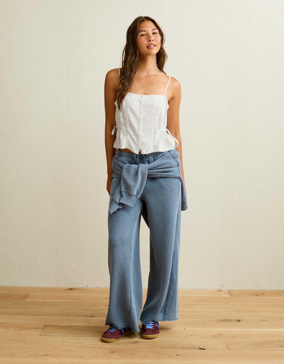 AE Tie-Waist Button-Up Cami