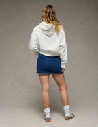 AE Next Level High-Waisted Denim Mini Wrap Skort