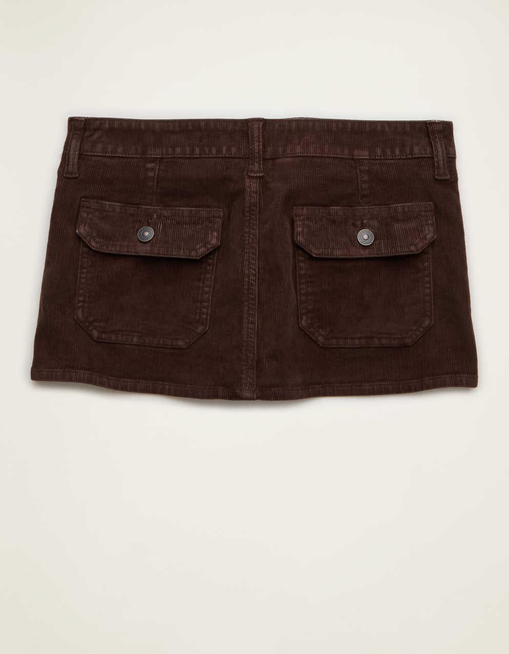AE Super Low-Rise Corduroy Perfect Micro Mini Skirt
