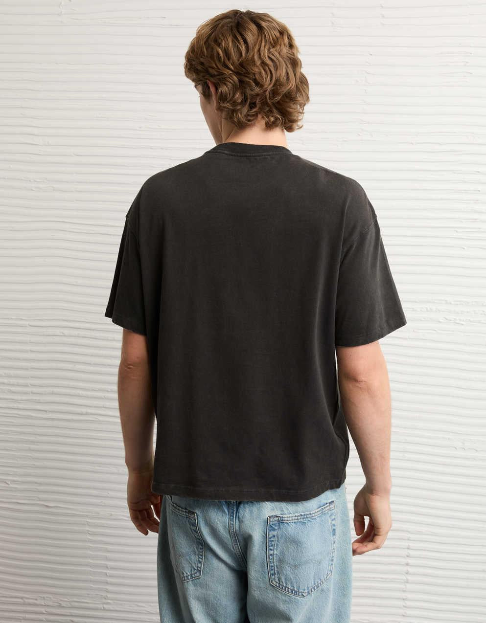AEボクシー・フィット・スエード・ジャージーTシャツ