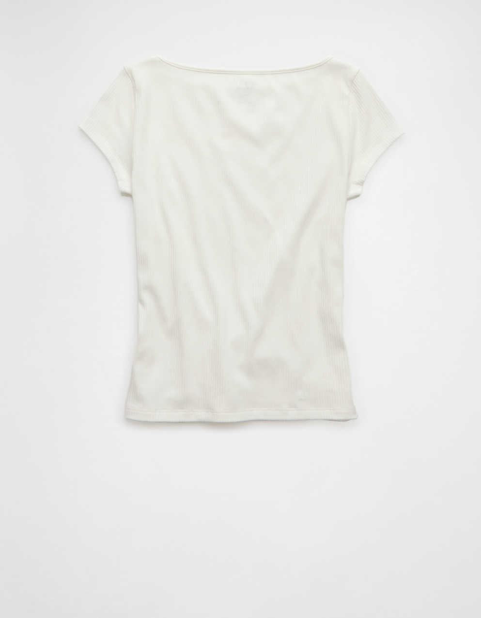 AEボートネックTシャツ