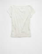 AEボートネックTシャツ