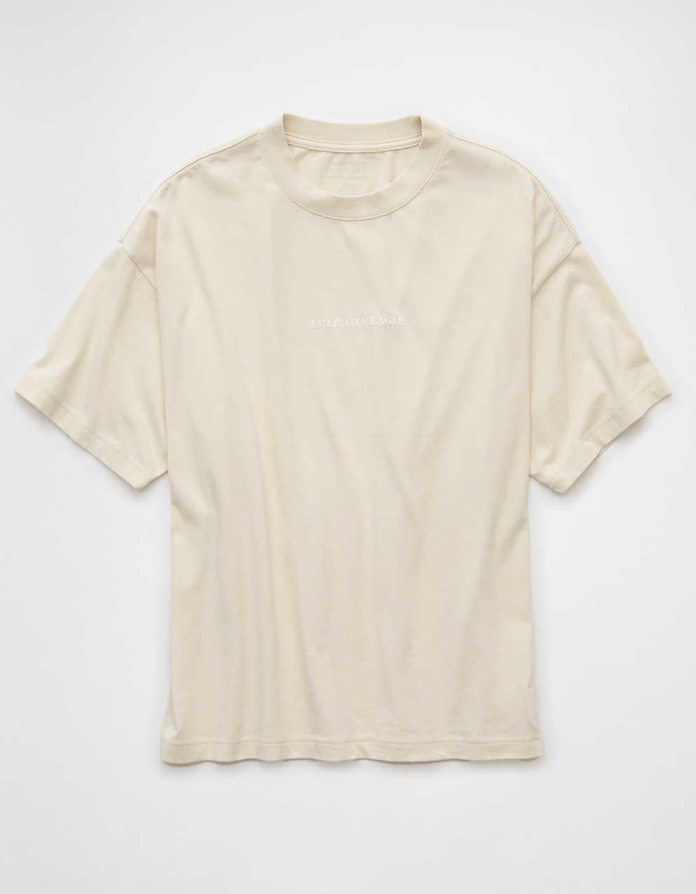 AE Laidback Luxe ヘビーウェイト オーバーサイズ ロゴ グラフィック Tシャツ