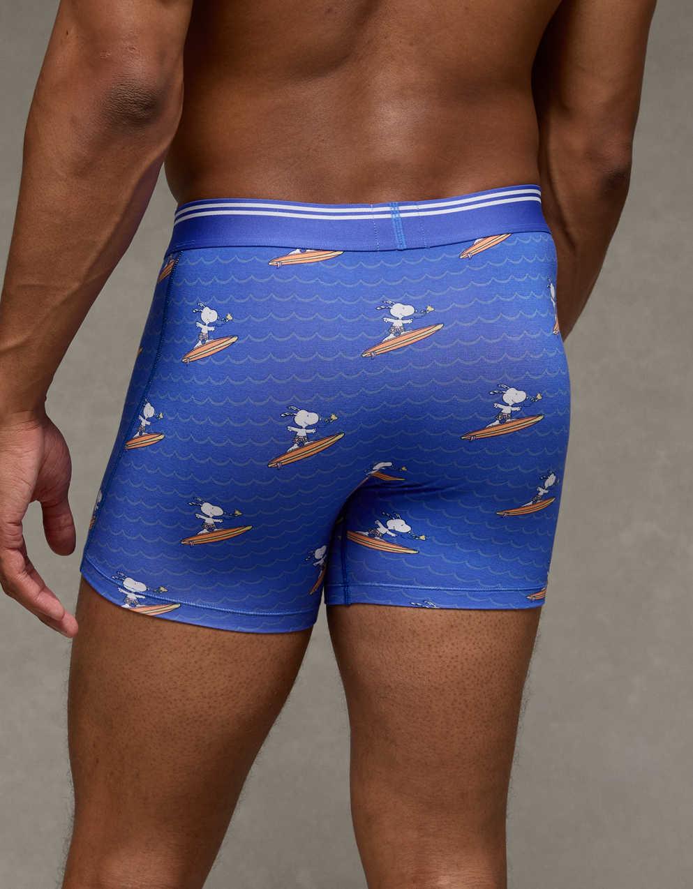 AEO メンズ スヌーピー 4.5インチ ウルトラソフトボクサーブリーフ