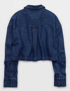 OFFLINE By Aerie Cropped Button Up Shirt