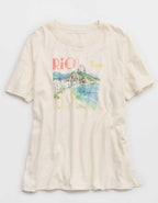 Aerie オーバーサイズ・クルー・ボーイフレンドTシャツ