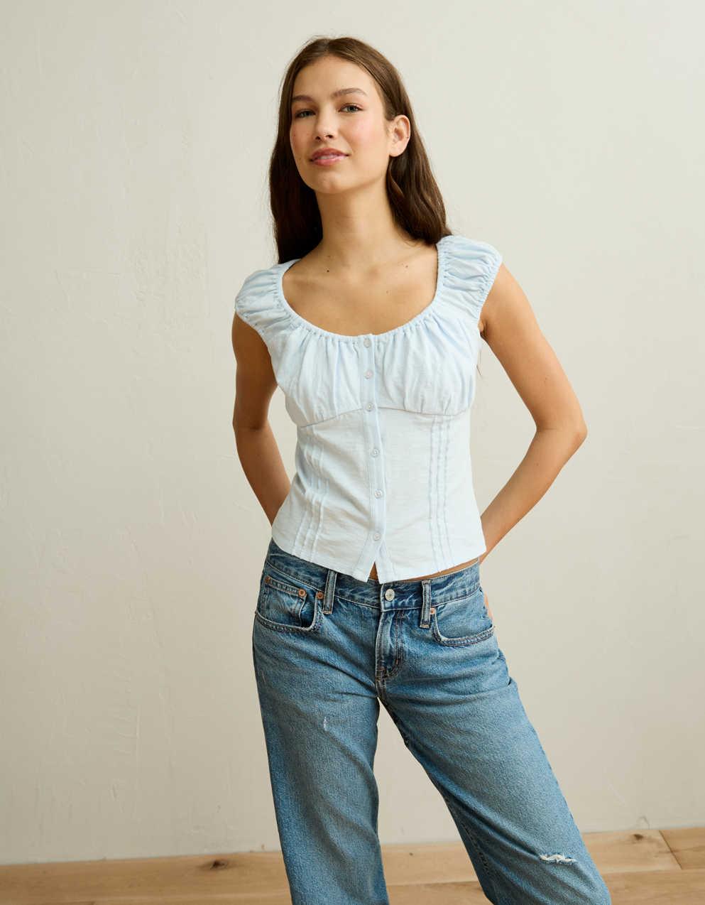 AE Sunchaser Button-Up T-Shirt