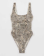 Aerie High Cut Scoop One Piece Swimsuit
