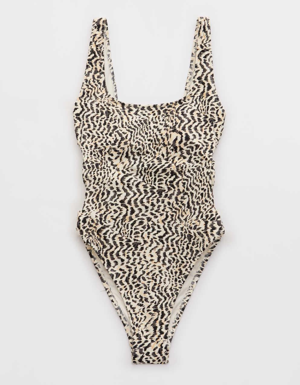 Aerie High Cut Scoop One Piece Swimsuit
