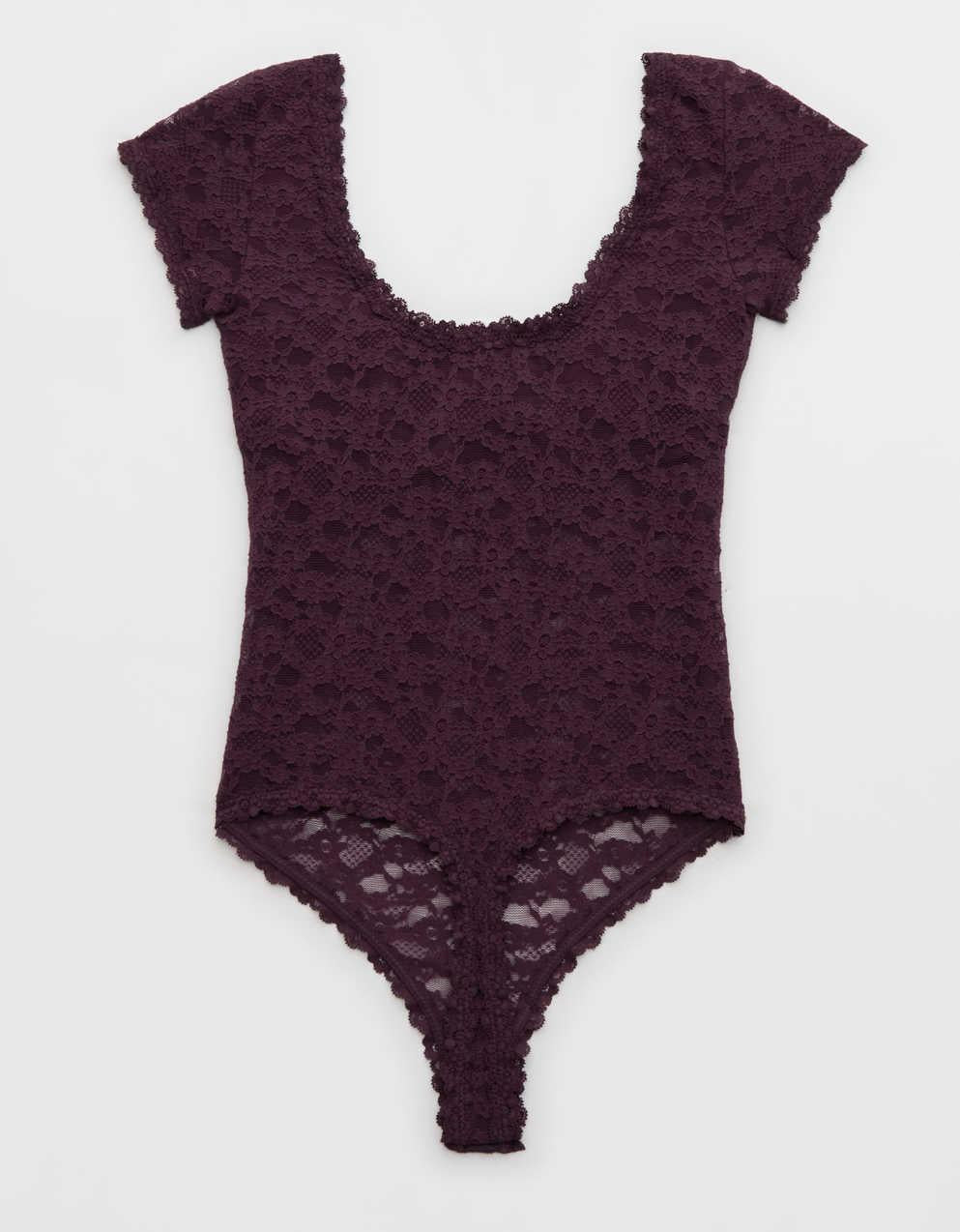 Show Off Vintage Lace Short Sleeve Bodysuit