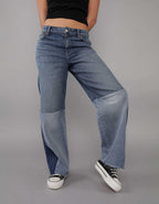 AE Stretch Super High-Waisted Baggy Wide-Leg Jean