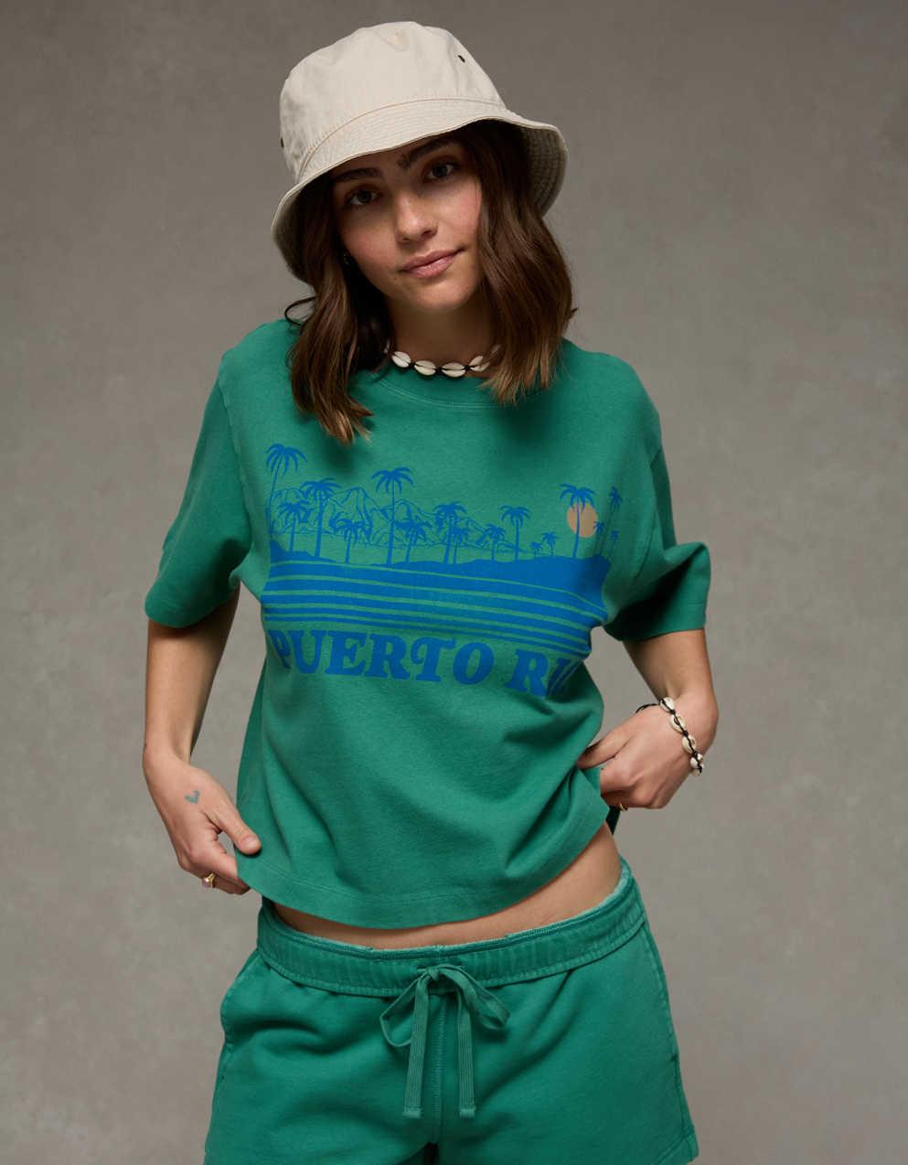 AEボクシー・グラフィックTシャツ