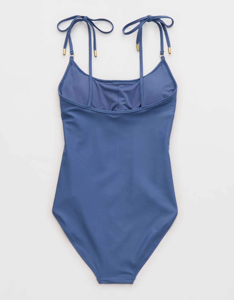 Aerie Ruched Full Coverage Scoop ワンピース水着