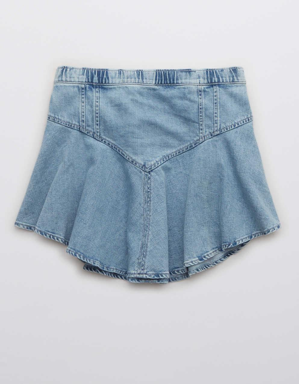 Aerie デニムサークル・ミニスカート