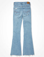 AE Next Level Ripped Super High-Waisted Flare Jean