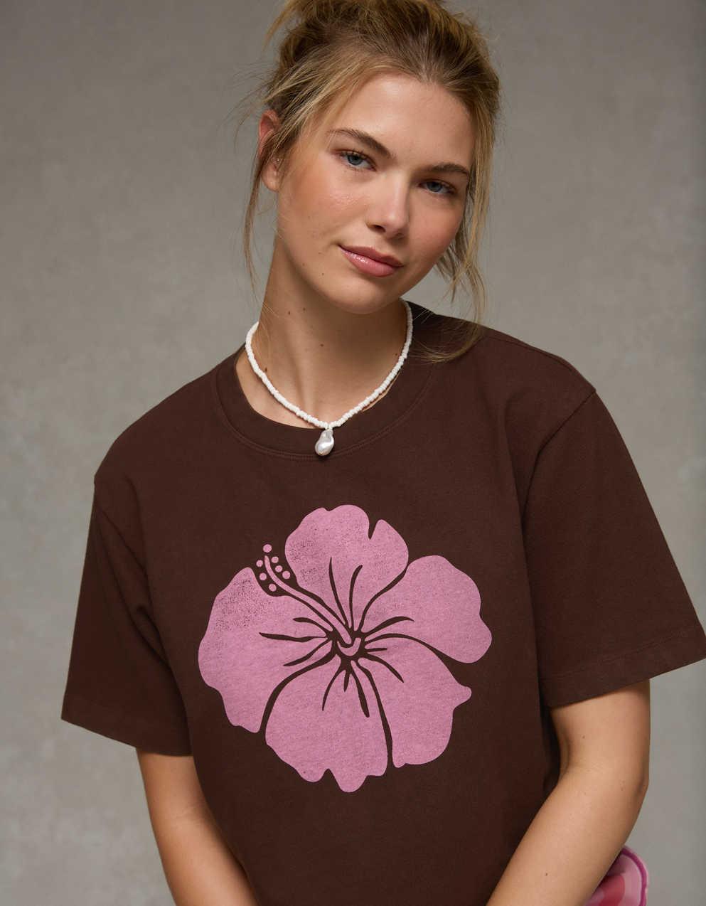 AEボクシー・グラフィックTシャツ