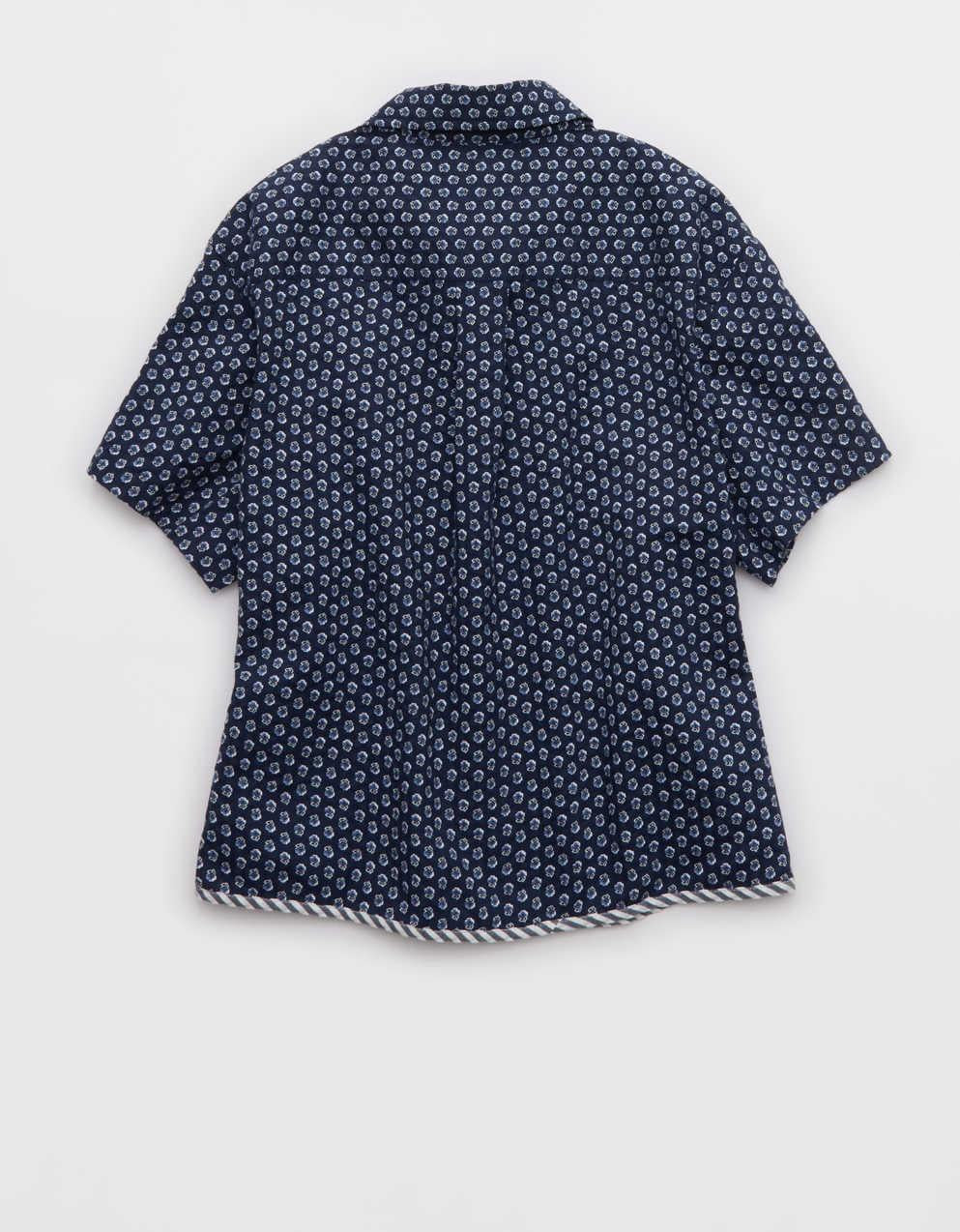 Aerie Seersucker 半袖パジャマトップ