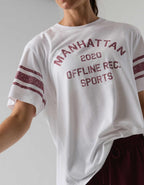OFFLINE by Aerie 「Let's Stretch」シーム入りボーイフレンドTシャツ