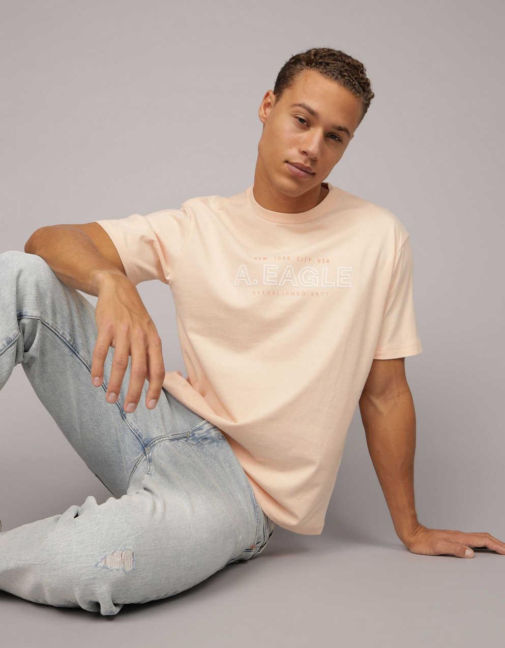 AE ロゴ グラフィック Tシャツ