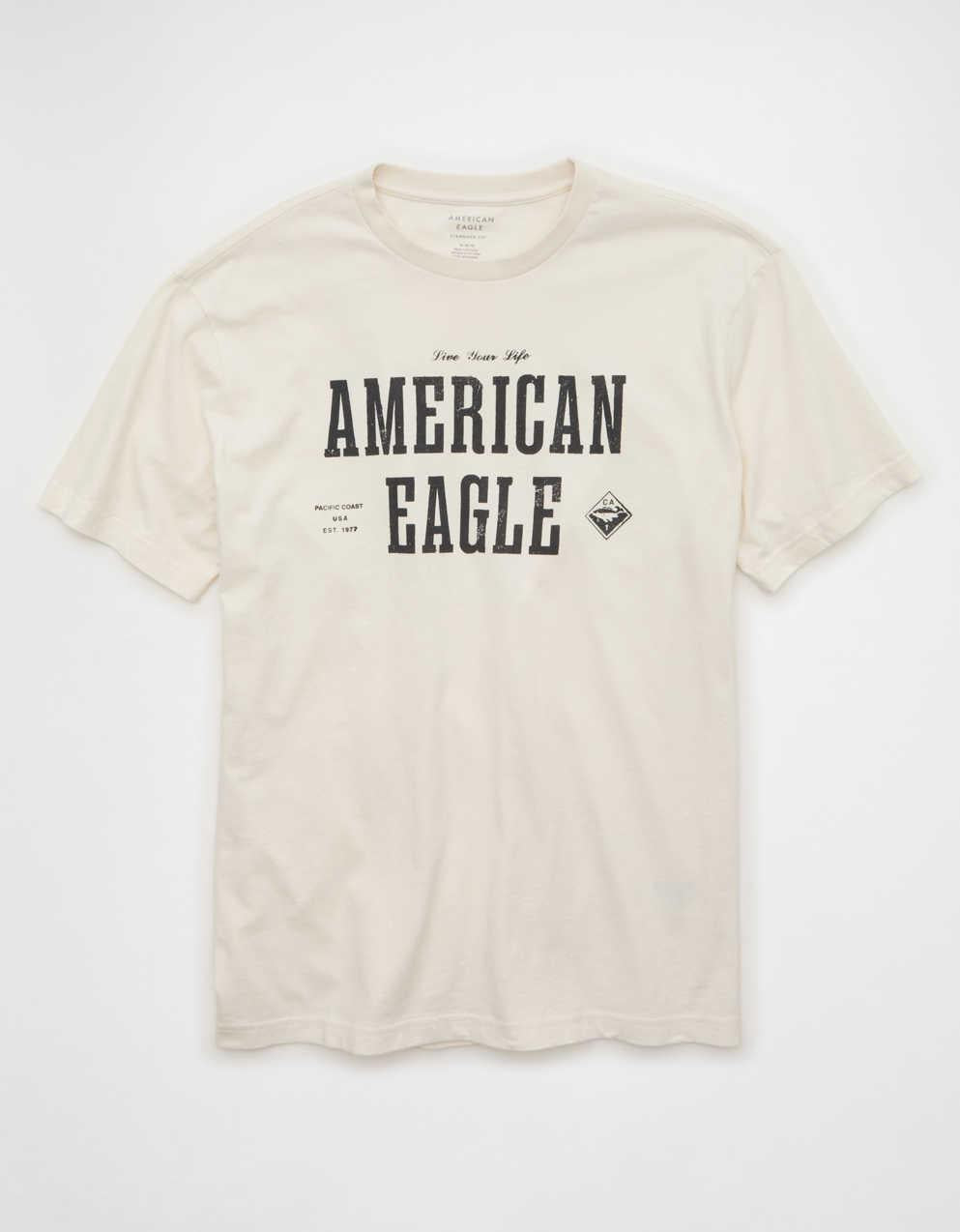 AE スタンダード・フィット・グラフィック・ロゴTシャツ
