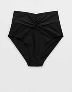 Aerie Ruched ハイウエストフルカバレッジビキニボトム