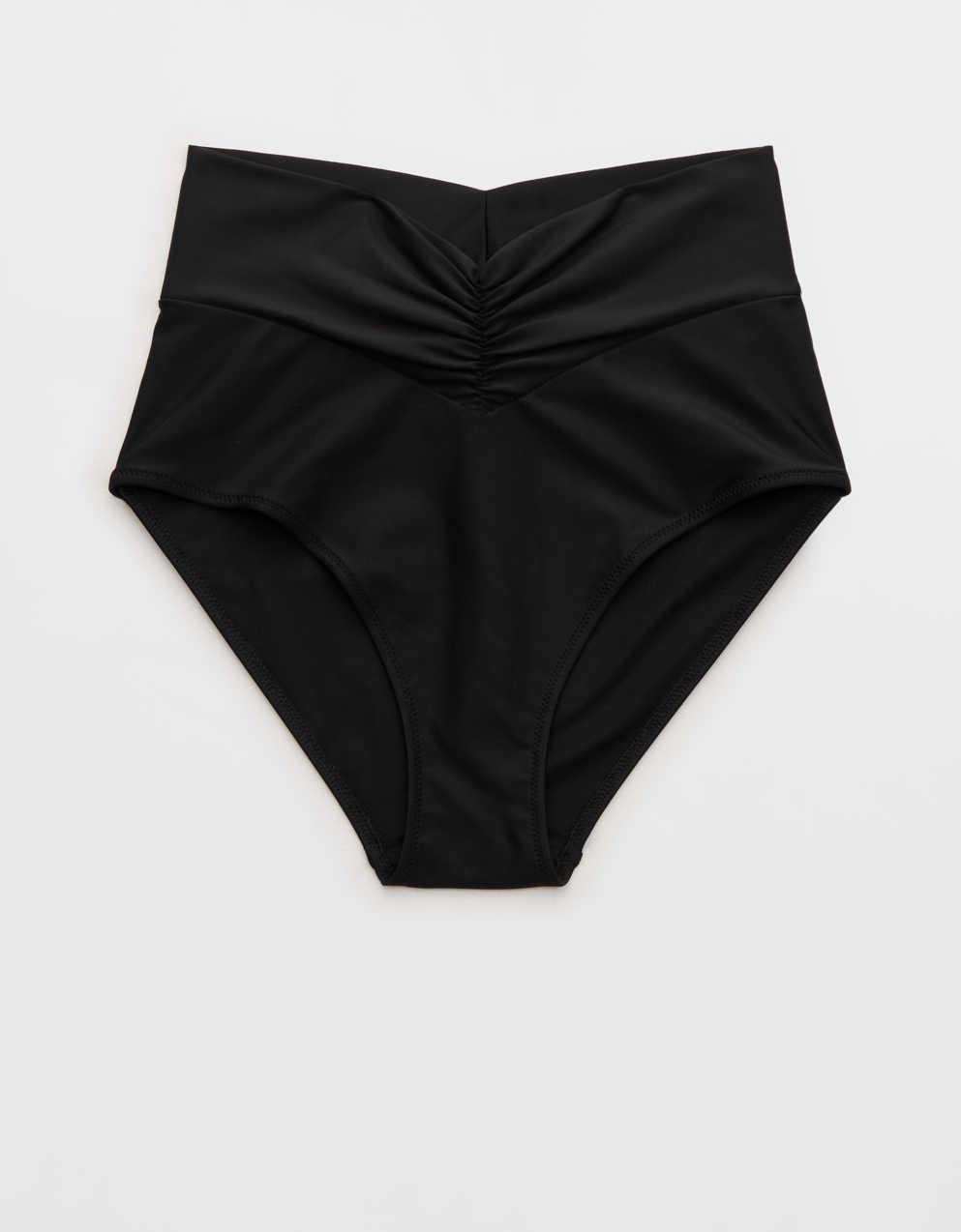Aerie Ruched ハイウエストフルカバレッジビキニボトム
