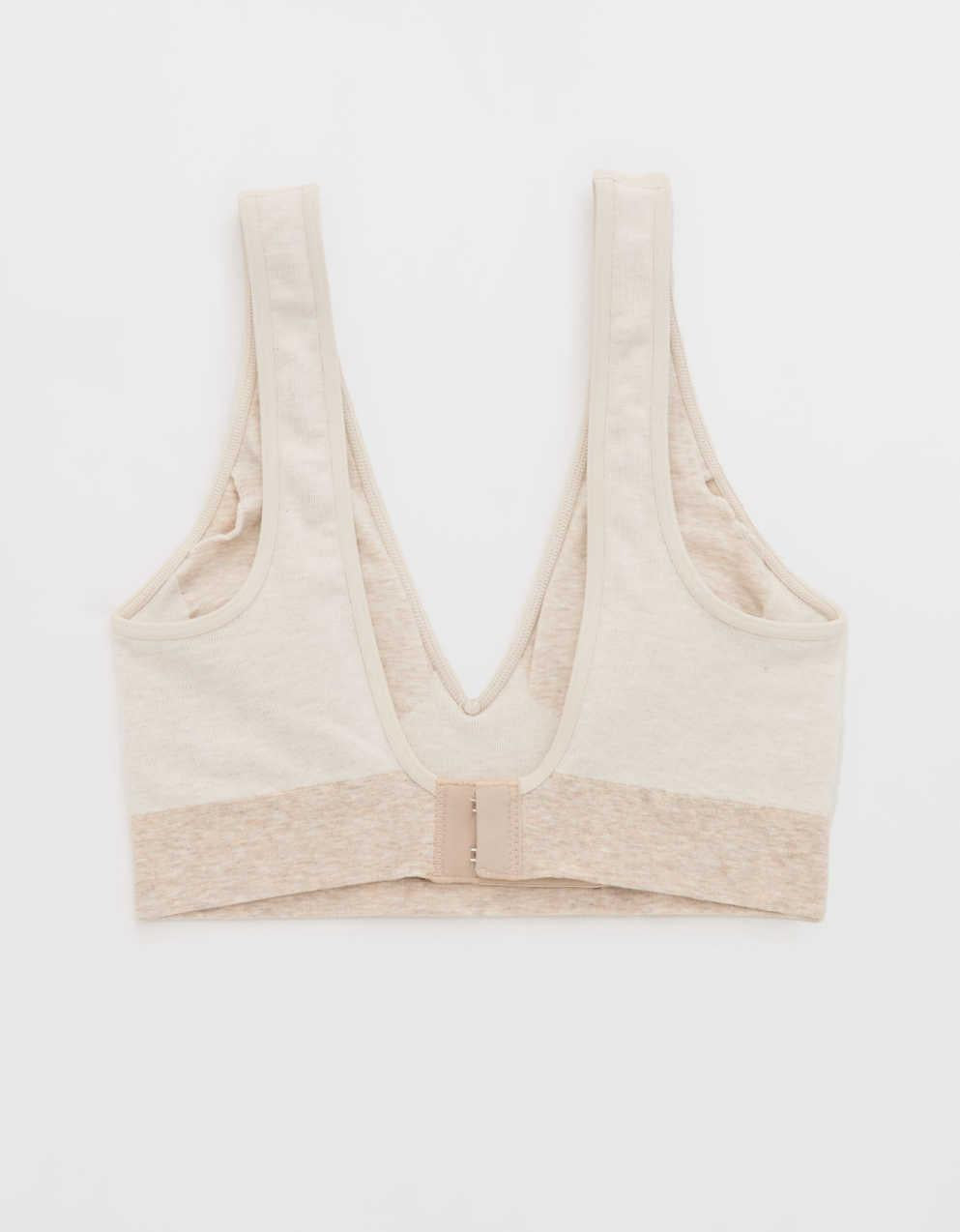 Superchill・コットン・シームレス・プランジ・ブラレット