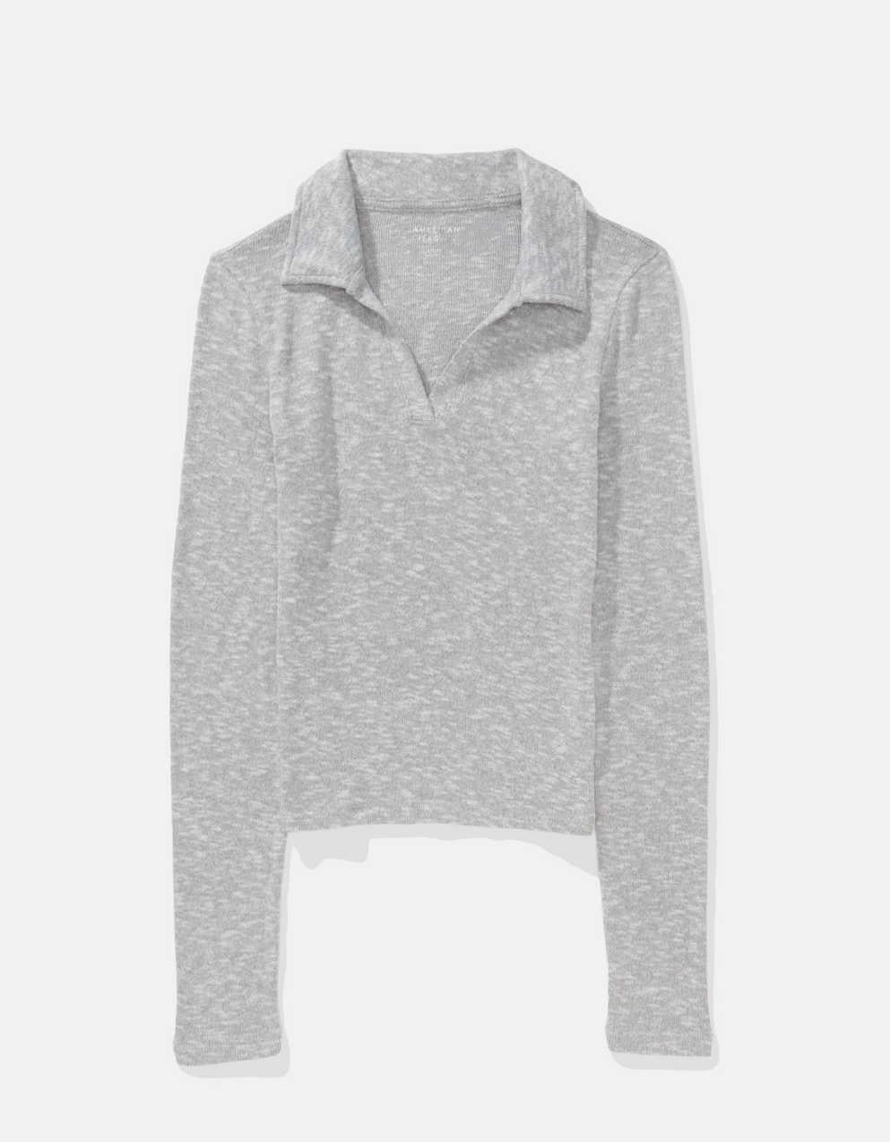 AE 長袖プラッシュポロTシャツ