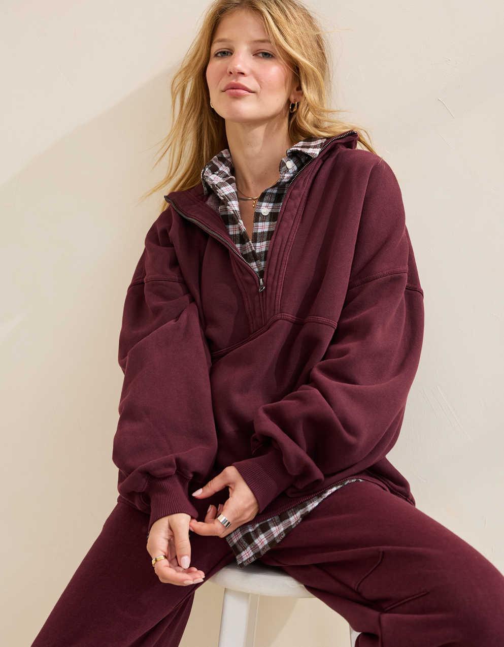 Aerie Oh Zip! スウェットシャツ