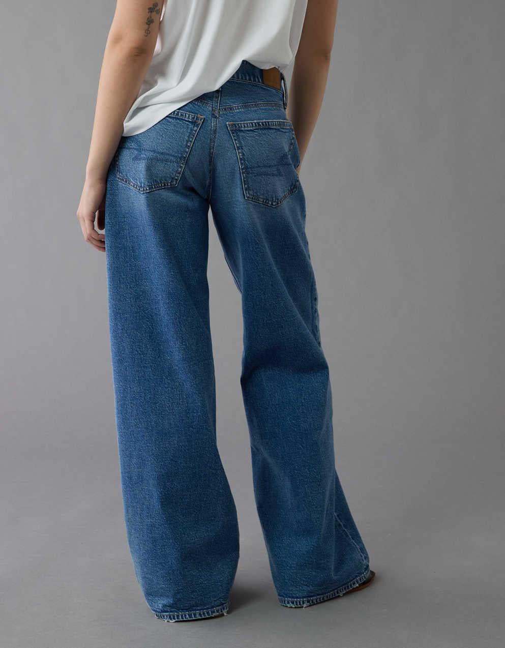 AE Dreamy Drape Strigid Low-Rise Ultra Wide-Leg Jean
