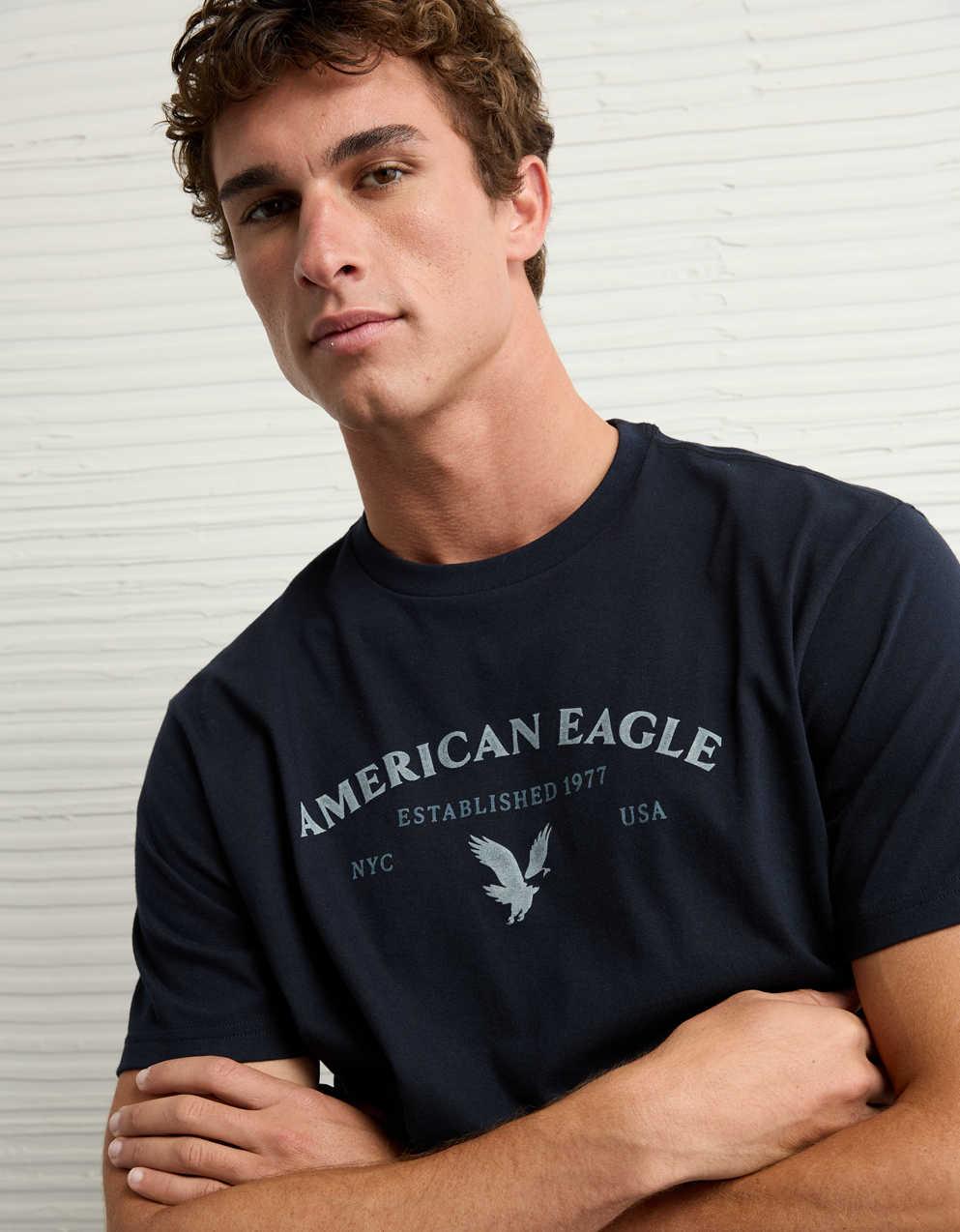 AEライトウェイト・アイコン・ロゴ・グラフィックTシャツ