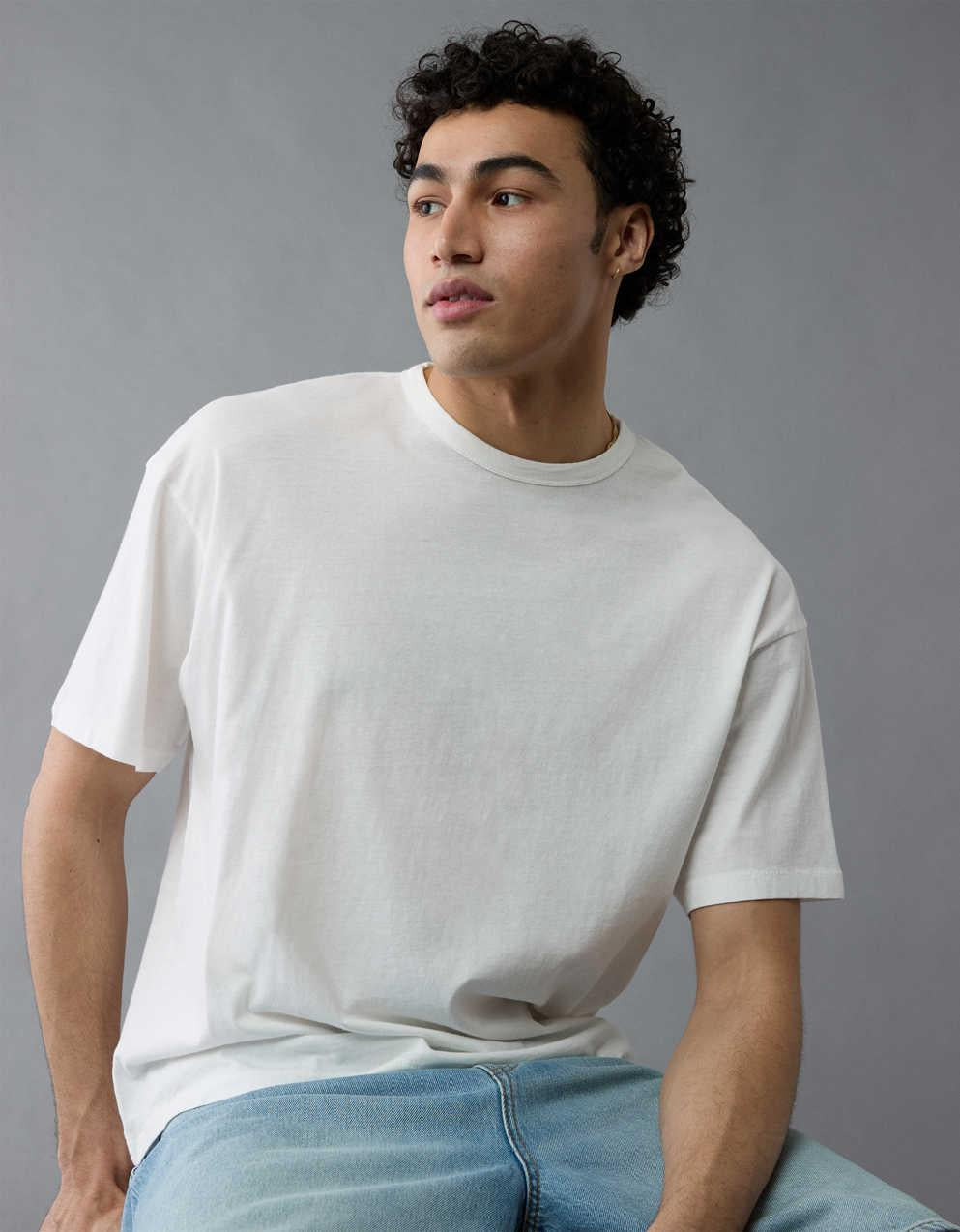 AE ボクシー・リネンブレンドTシャツ