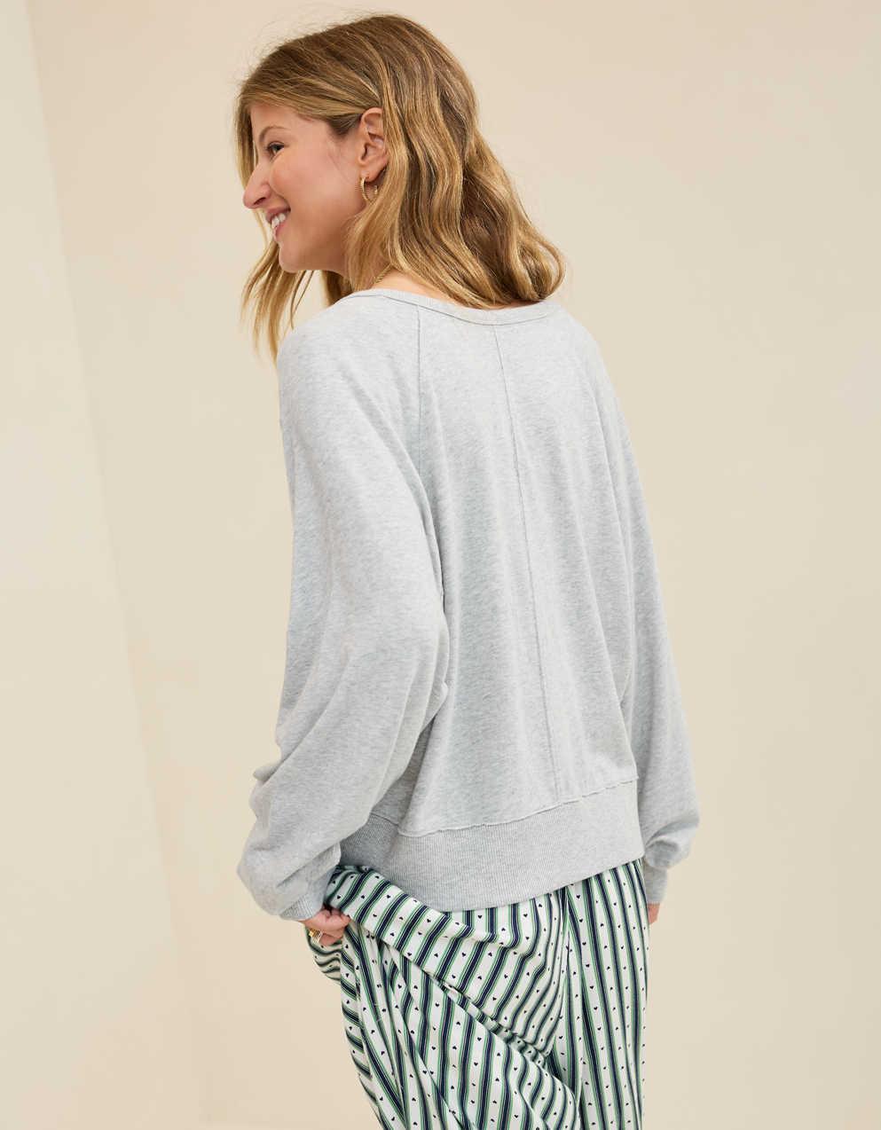 Aerie ハッピースニット・ヘンリーTシャツ