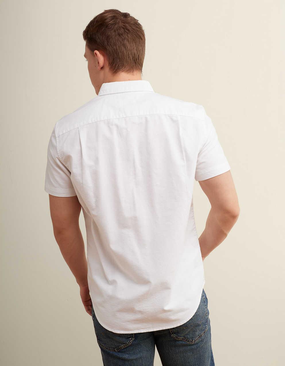 AE 半袖スリムフィット ボタンアップシャツ