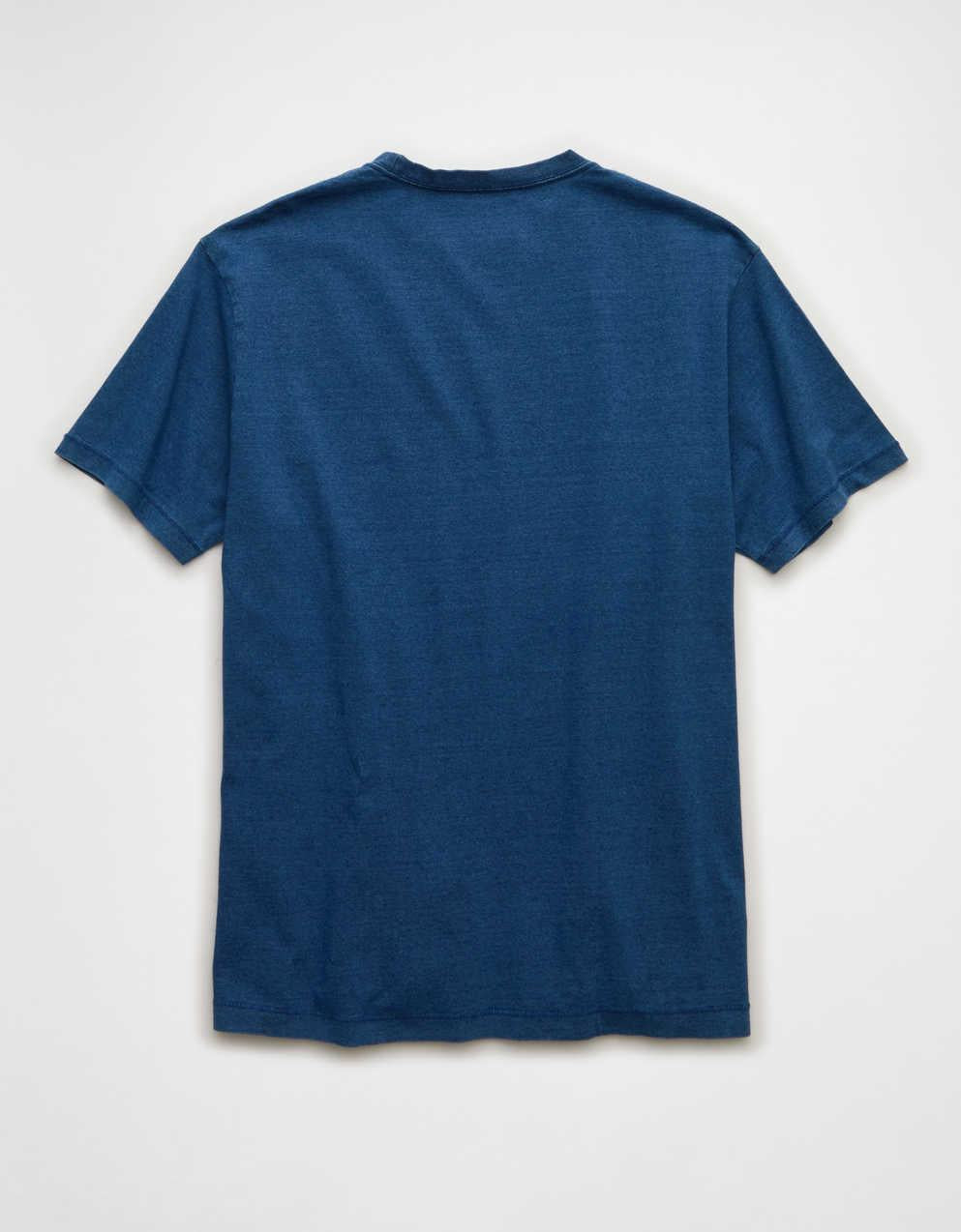 AE スタンダードフィット インディゴTシャツ