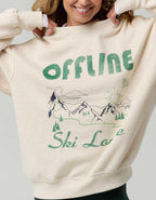 OFFLINE By Aerie クラウドフリース オーバーサイズ クルーネック スウェットシャツ