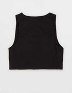 OFFLINE By Aerie Real Me Xtra ジッパー・ロングライン・スポーツ・ブラ