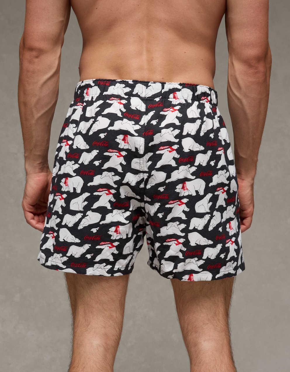 AEO コカ・コーラ フランネル ポケット ボクサー ショートパンツ