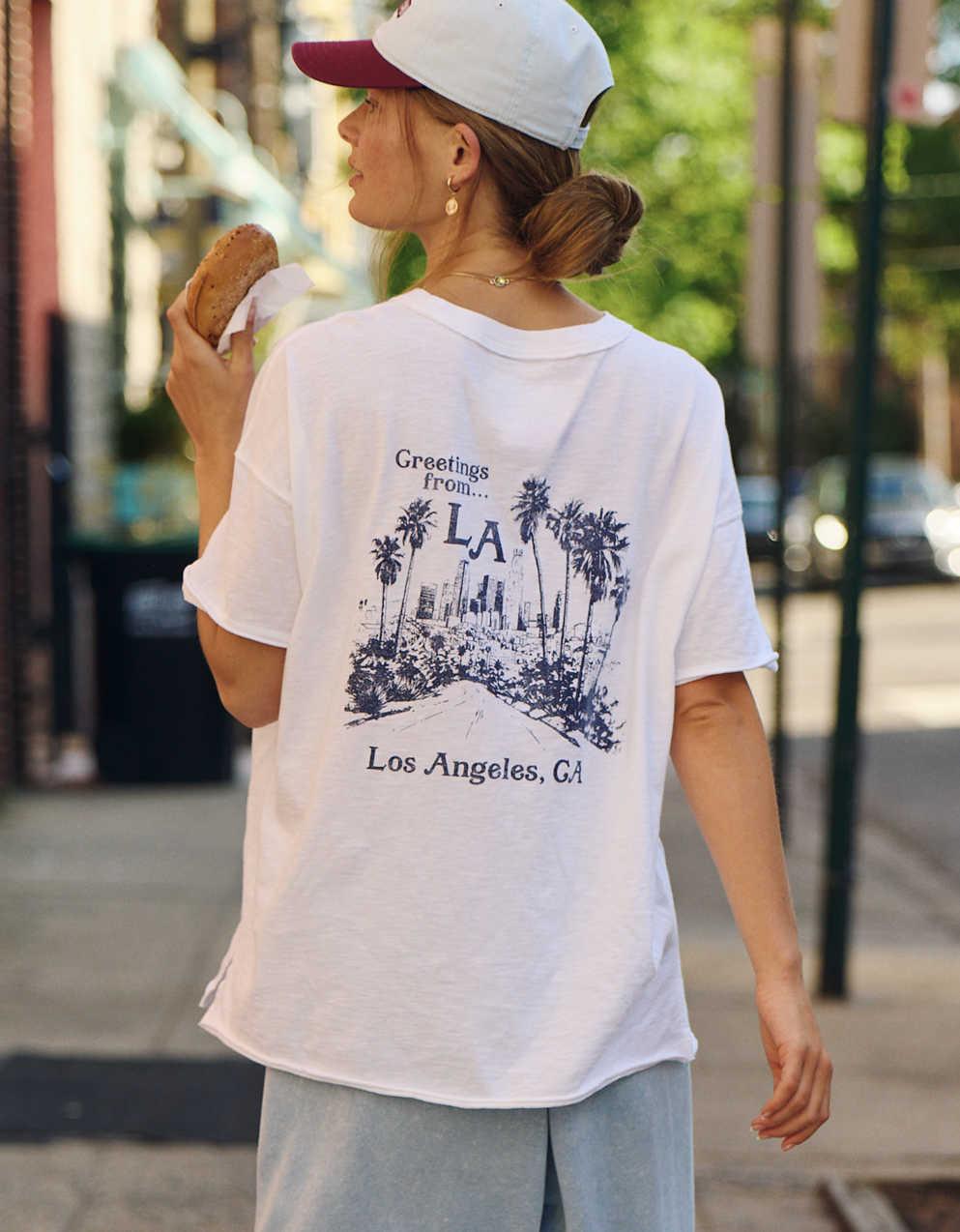 Aerie オーバーサイズ・クルー・ボーイフレンドTシャツ