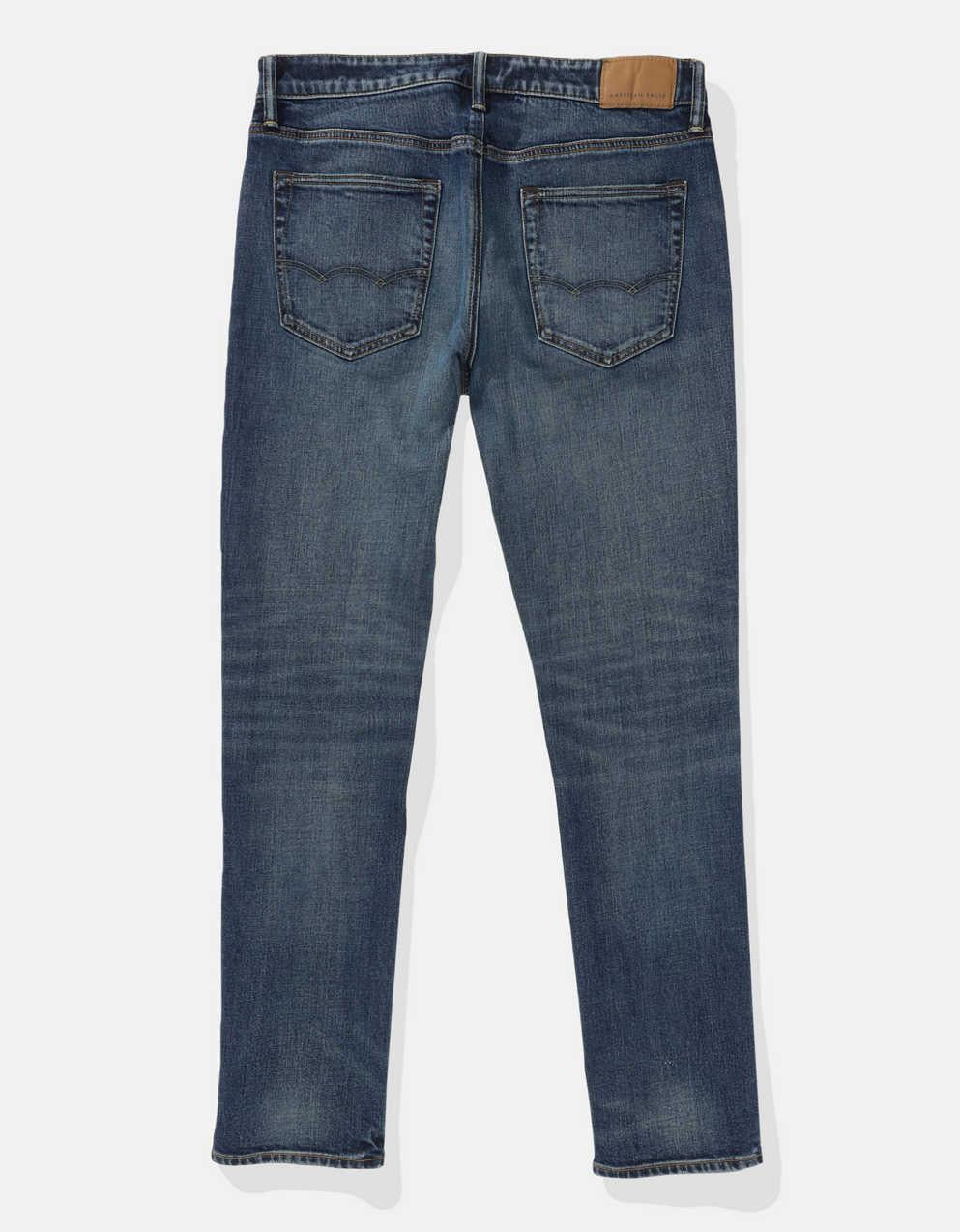 AE Flex+ TENCEL ™繊維 パッチド・スリム・ジーン