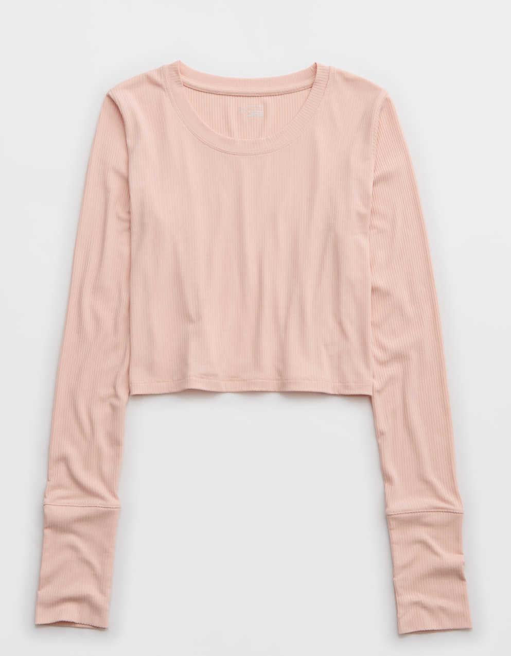 OFFLINE By Aerie Thumbs Upリブ長袖Tシャツ