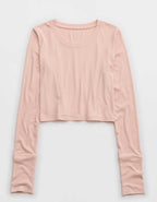 OFFLINE By Aerie Thumbs Upリブ長袖Tシャツ