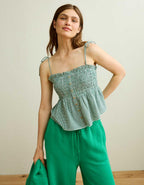 AE Smocked Button-Up Cami