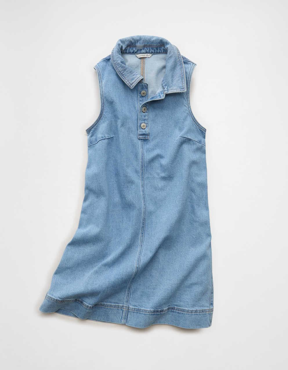 AE Denim Polo Mini Dress