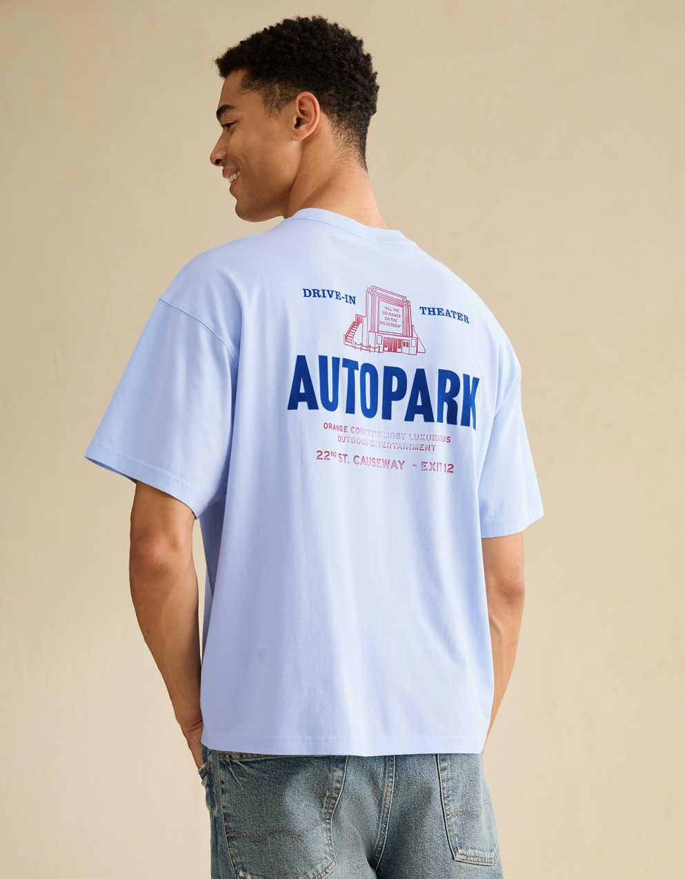 AE ボクシーフィット デスティネーション グラフィックTシャツ