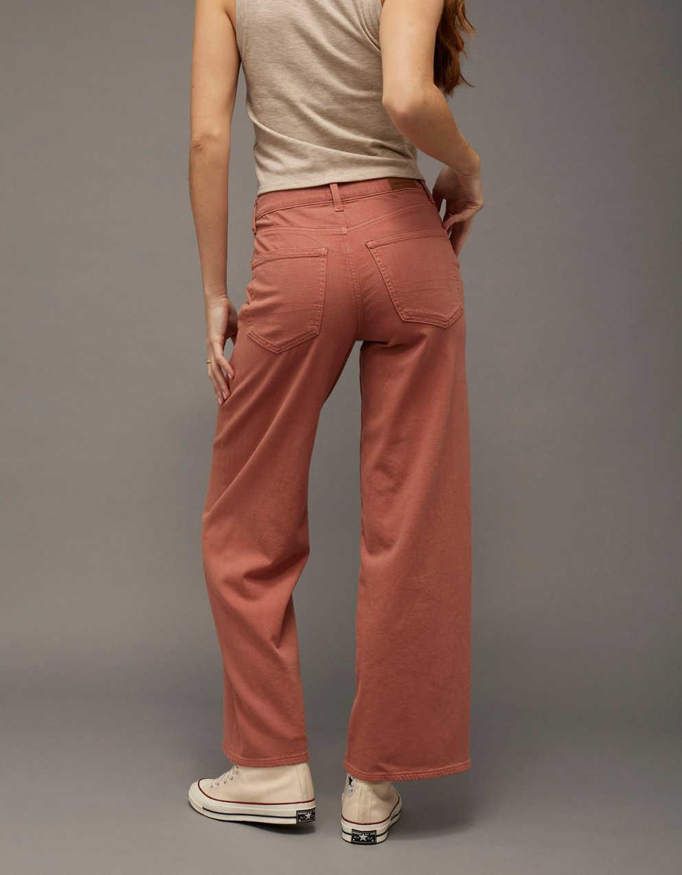 AE Stretch Super High-Waisted Wide-Leg Pant