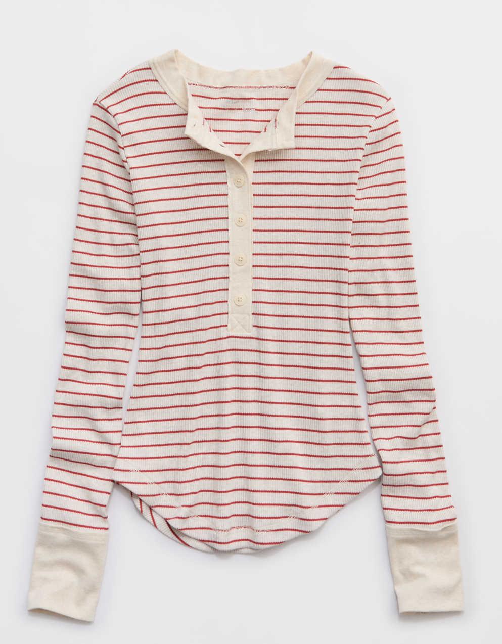 AerieヘンリーエッセンシャルレイヤリングTシャツ