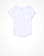 AE クロップド・ヘンリー ヘイ・ベイビーTシャツ